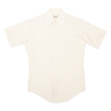 WEDGEFIELD Mens Shirt Cream Spotted L