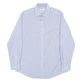 MICHAEL KORS Mens Shirt Blue Striped L