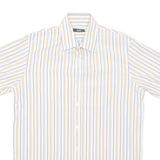 BOSS HUGO BOSS Mens Shirt White Striped L