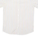 BOSS HUGO BOSS Mens Shirt White Striped L