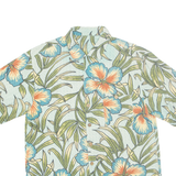 Mens Hawaiian Shirt Blue Floral M