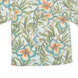 Mens Hawaiian Shirt Blue Floral M