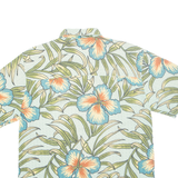 Mens Hawaiian Shirt Blue Floral M