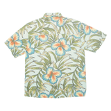 Mens Hawaiian Shirt Blue Floral M