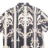 GUESS Mens Shirt Black Crazy Pattern L