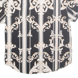 GUESS Mens Shirt Black Crazy Pattern L