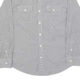 TOMMY HILFIGER Mens Shirt Black Check Long Sleeve L