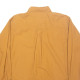 WOOLRICH Mens Plain Shirt Brown Long Sleeve L