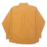 WOOLRICH Mens Plain Shirt Brown Long Sleeve L