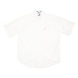 TOMMY HILFIGER Mens Plain Shirt White L