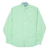 NAUTICA Mens Plain Shirt Green Long Sleeve L