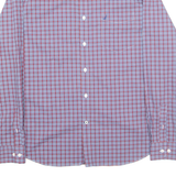 NAUTICA Mens Shirt Blue Check Long Sleeve XL
