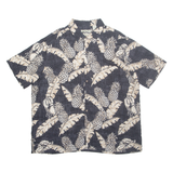 BATIK BAY Mens Hawaiian Shirt Black Crazy Pattern 2XL