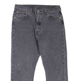 LEVI'S 501 Jeans Womens Grey Regular Straight W32 L24