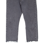 LEVI'S 501 Jeans Womens Grey Regular Straight W32 L24