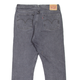LEVI'S 501 Jeans Womens Grey Regular Straight W32 L24