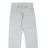 LEVI'S 501 Jeans Mens Grey Regular Straight W26 L29