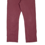 LEVI'S 513 Jeans Mens Maroon Slim Straight W36 L29