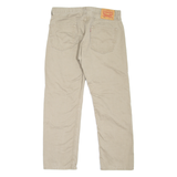 LEVI'S 505 Jeans Mens Beige Regular Straight W34 L27