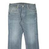 LEVI'S 501 Jeans Mens Blue Regular Straight Stone Wash W34 L30