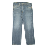 LEVI'S 501 Jeans Mens Blue Regular Straight Stone Wash W34 L30
