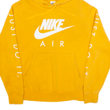 NIKE AIR Mens Yellow Hoodie S