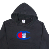 CHAMPION Womens Black Hoodie L