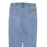 CARHARTT Mens Jeans Blue Relaxed Skinny Stone Wash W40 L34