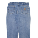 CARHARTT Mens Jeans Blue Relaxed Straight Stone Wash W38 L32