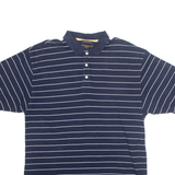 TOMMY HILFIGER GOLF Mens Polo Shirt Blue Striped L