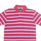 TOMMY HILFIGER Mens Polo Shirt Red Striped M