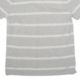 TOMMY HILFIGER Mens Polo Shirt Grey Striped XL