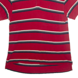 NAUTICA Mens Polo Shirt Red Striped XL