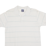 GANT Mens Polo Shirt Grey 90s Striped L