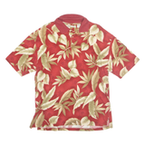 BATIK BAY Mens Polo Shirt Red Floral L
