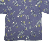 CHEROKEE Soft Touch Mens Polo Shirt Blue Floral XL