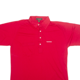 CROSS CREEK Mens Polo Shirt Red 90s L