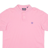 CHAPS Stretch Mens Polo Shirt Pink L