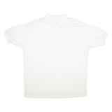 KEY ELEMENTS Mens Polo Shirt White 90s XL
