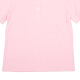 SEARS Womens Polo Shirt Pink 90s L