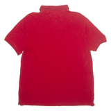 TOMMY HILFIGER Mens Polo Shirt Red L