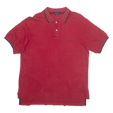 NAUTICA Mens Polo Shirt Red 90s S