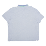 CALVIN KLEIN Mens Polo Shirt Blue Striped 2XL