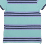 TOMMY HILFIGER Mens Polo Shirt Blue Striped S