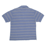 NAUTICA Mens Polo Shirt Blue Striped L