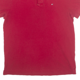 TOMMY HILFIGER Mens Polo Shirt Red M