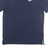 NIKE Mens Polo Shirt Blue L
