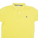 U.S. POLO ASSN Mens Polo Shirt Yellow 90s M