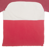 LACOSTE Mens Polo Shirt Red 90s Colourblock M
