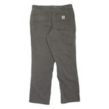 CARHARTT Workwear Mens Jeans Grey Relaxed Straight W34 L29